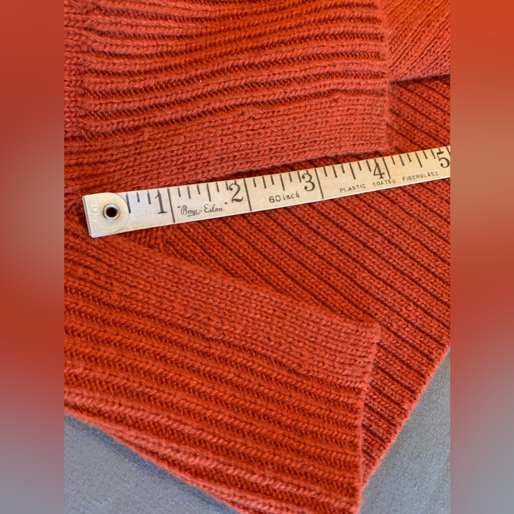 Talbots NWT burnt orange 3/4 sleeve turtleneck sweater size P (smalll?) petite - Picture 10 of 15